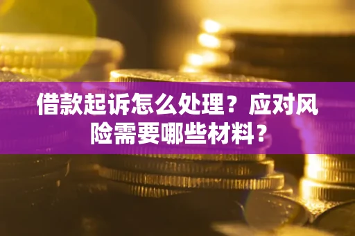 北京借款起诉怎么处理？应对风险需要哪些材料？