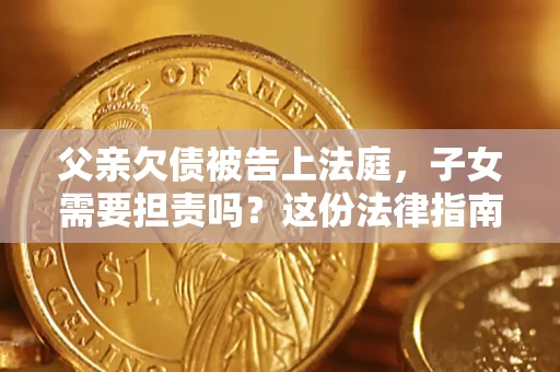 北京父亲欠债被告上法庭，子女需要担责吗？这份法律指南必须看完