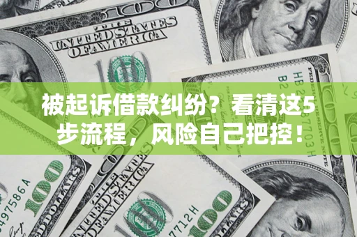 北京被起诉借款纠纷？看清这5步流程，风险自己把控！