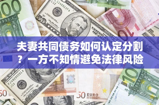 北京夫妻共同债务如何认定分割？一方不知情避免法律风险必看！